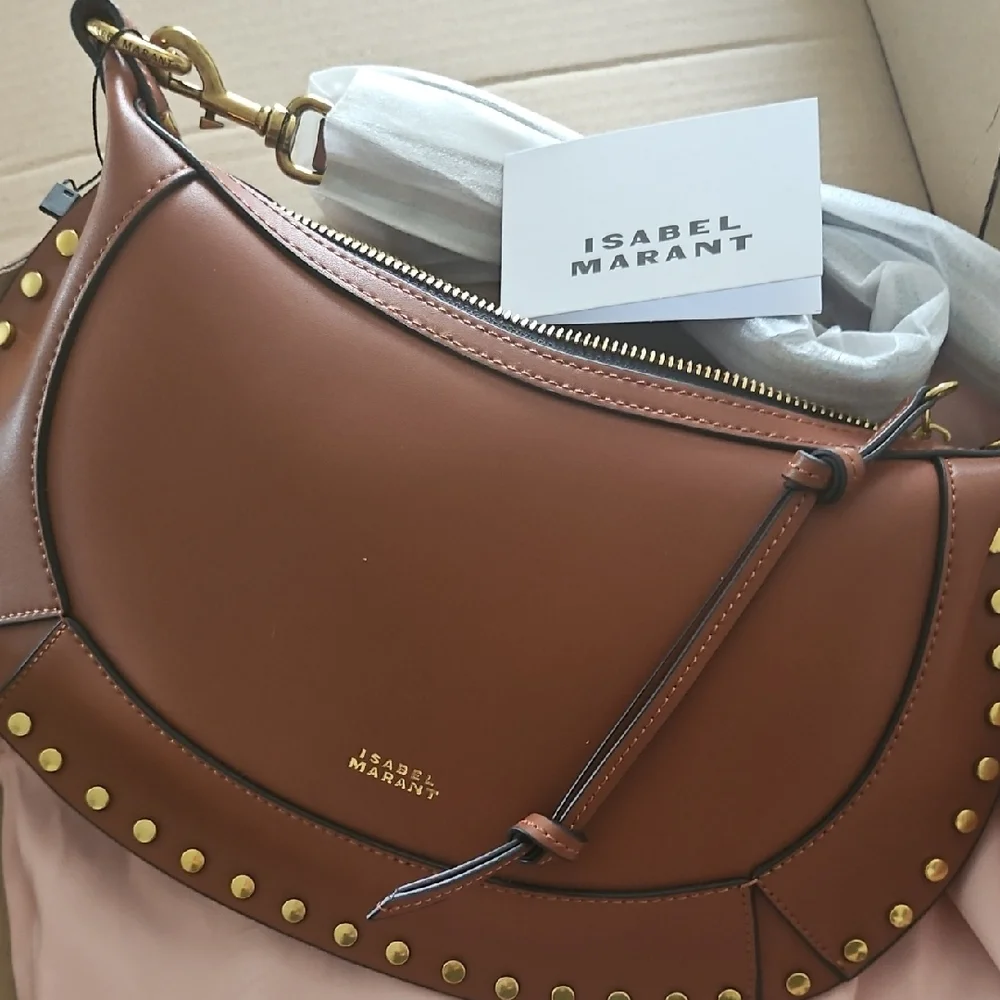 Nwt Isabel Marant Oskan Moon Brown Bag - Picture 2 of 10